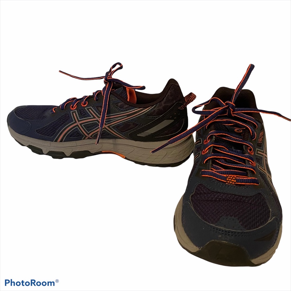 ASICS SHOES SNEAKERS BLUE PINK GEL VENTURE 6 ACTIVE ATHLETIC size 6.5